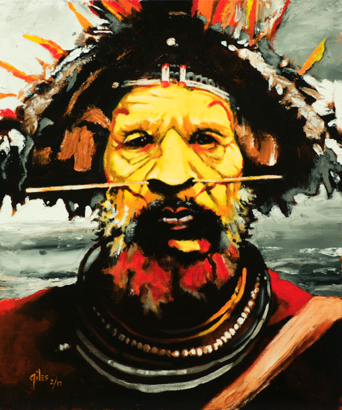 HULI WARRIOR by artist DOUG GILES